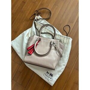 Coach Legacy Perforated Mini Tanner Bag - Tan